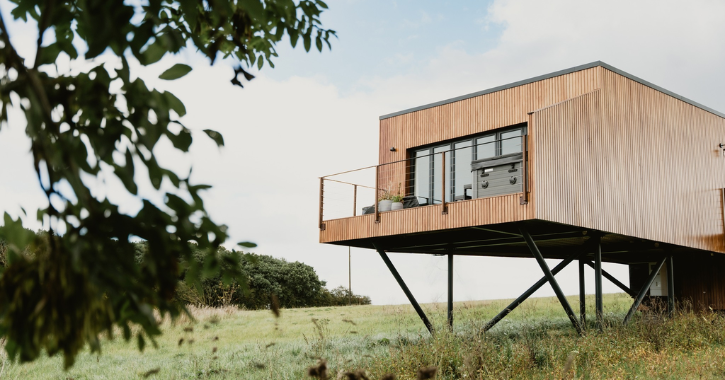 treehouse luxury stay at Nest, near Wingate.